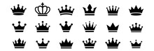 Vector Big Collection Quality Crowns Crown Icon Set Collection Of Crown Silhouette