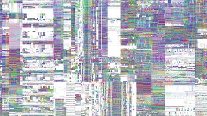 Aufkleber - TV noise static effect, abstract glitch background. Fractal digital art pattern