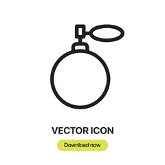 Fototapete - Perfume icon vector. Linear-style sign for mobile concept and web design. Perfume symbol illustration. Pixel vector graphics - Vector.	