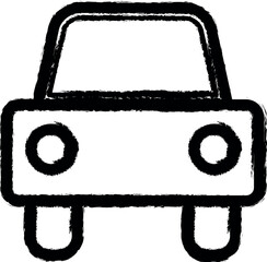 Poster - car vector icon in grunge style