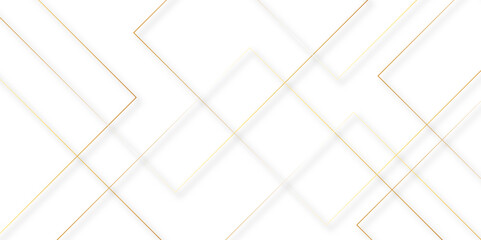 Wall Mural - modern minimal and clean white gold background with geometrical and white with triangle background, 