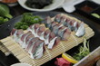 Sliced Raw Korea Mackerel sashimi