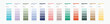 2024 color trends pantone palette catalog samples in hex and pastel rgb colour