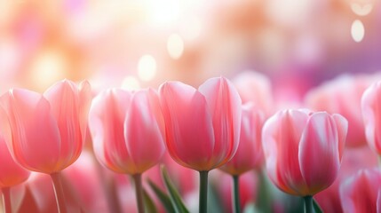  Tulip Flower in Valentines day background.