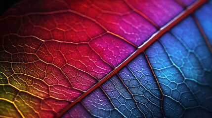 Wall Mural - Macro photography of leaf. 