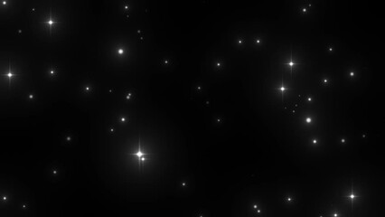 Wall Mural - sparkle stars silver background christmas holiday