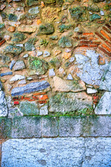 Wall Mural - medieval stone wall in a fort building