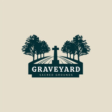  Funeral Services Logo Template.graveyard Logo,church Logo Design Template