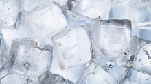 Fresh Cube Soda Drink Crystal Illustration Background Clear, Water Cool, Blue Drop Fresh Cube Soda Drink Crystal