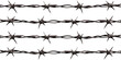 Barbed wire transparent background PNG clipart