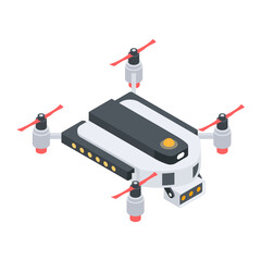 Sticker - Drone Technology Isometric Icon