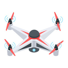 Sticker - Drone Technology Isometric Icon