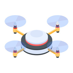 Sticker - Drone Technology Isometric Icon