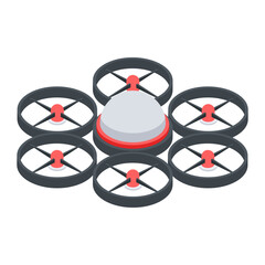 Sticker - Drone Technology Isometric Icon