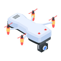 Sticker - Drone Technology Isometric Icon