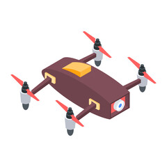 Sticker - Drone Technology Isometric Icon