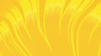 Wall Mural - yellow and orange wave flowing on black. loop able background animation