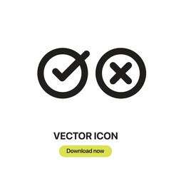Poster - Vote icon vector. Linear-style sign for mobile concept and web design. Vote symbol illustration. Pixel vector graphics - Vector.	