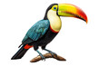 Toucan Colorful Canopy Dweller on a White or Clear Surface PNG Transparent Background