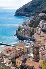 Sticker - Beautiful Minori on Amalfi coast in Campania, Italy