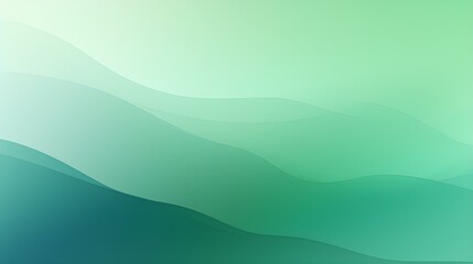 Gradient Background in green and white Colors. Elegant Display Wallpaper with soft Waves