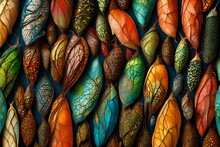 Produce A Visually Appealing Graphic Resource Featuring The Intricate And Colorful Textures Of A Butterfly Chrysalis. 