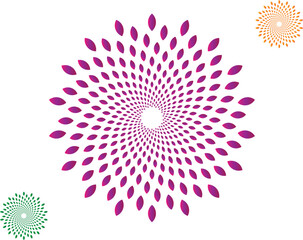 Wall Mural - Mandala vector gradient abstract with circles
