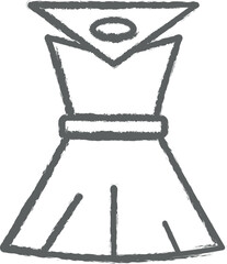 Poster - Dress, technology icon grunge style vector