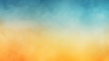 Wall Mural - light blue and yellow gradient kraft paper vintage texture background for a letter,generated ai.