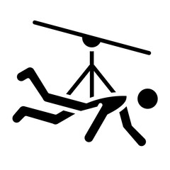 Wall Mural - Zipline Icon