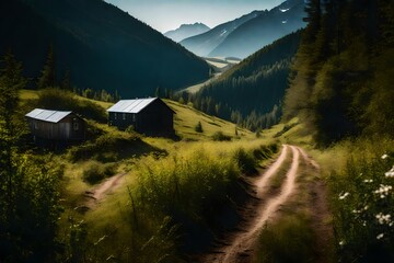 A Photograph: Discover the hidden beauty of an off-grid landscape, where time stands still, and nature claims its territory in breathtaking splendor.