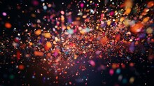 An HD Capture Of A Seamless Confetti Storm, A Kaleidoscope Of Lively Tones Converging To Create An Immersive And Whimsical Background That Radiates Energy.