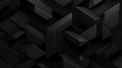 Modern black blue abstract background. Minimal. Color gradient. Dark. Web banner. Geometric shape. 3d effect.