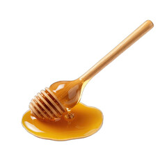Wall Mural - Honey Dipper. Isolated on a Transparent Background. Cutout PNG.