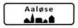 City sign of Aaløse - Aaløse Byskilt