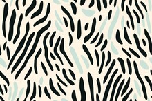 Minimalist Cartoon Stripes In Pastel Spring Seamless Repeating Pattern Style