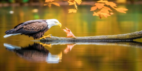 Canvas Print - Eagle and prey