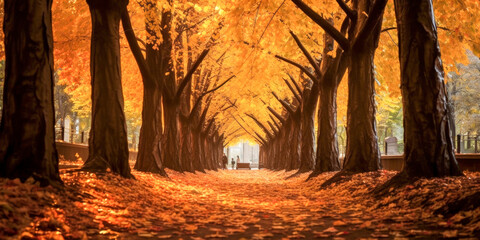 Poster - Central Park in autumn, New York City