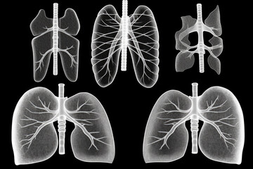 Poster - X-Ray ultrasound scan of human body