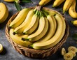 © Reina - basket of bananas, fruits, healthy eating, healthy living, bananas