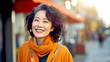 Portrait of a mature smiling Japanese woman. legal AI