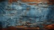 A chaotic fusion of cool blues and warm browns, rusted edges and abstract lines, evoking a sense of untamed nature and raw emotion