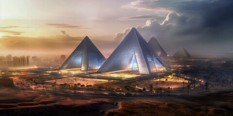 Tourism of the future in Giza Pyramids