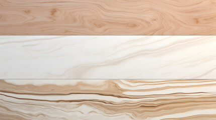 wooden planks ivory brown boards natural wood texture marble. Generative AI.