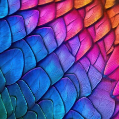 Canvas Print - Vibrant Butterfly Wing Pattern in 4K