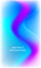 Wall Mural - Abstract background purple and blue color with wavy lines Vector illustration