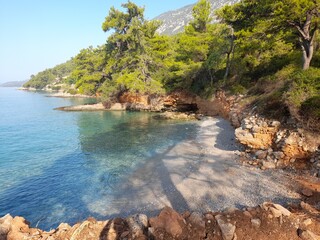 island, summer morning in the Mediterranean see