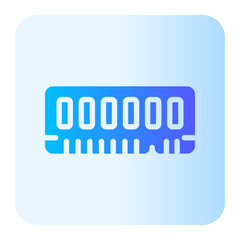 random access memory gradient icon