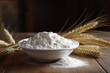 Whole grain flour in a bowl