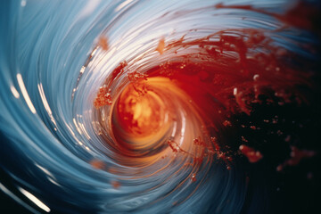 Wall Mural - High-speed capture of an object in motion, showcasing the burst of kinetic energy frozen in a single frame for a dramatic and dynamic effect.